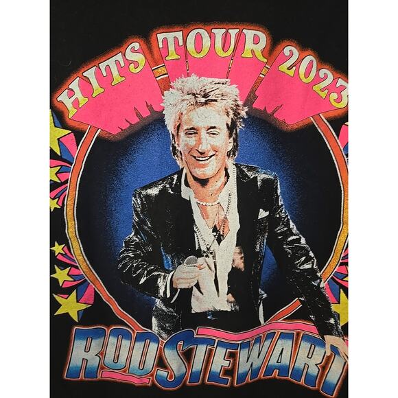 Rod Stewart Shirt Hits Tour 2023 Official Merch Concert Tee Tshirt Adult Large - Picture 2 of 5